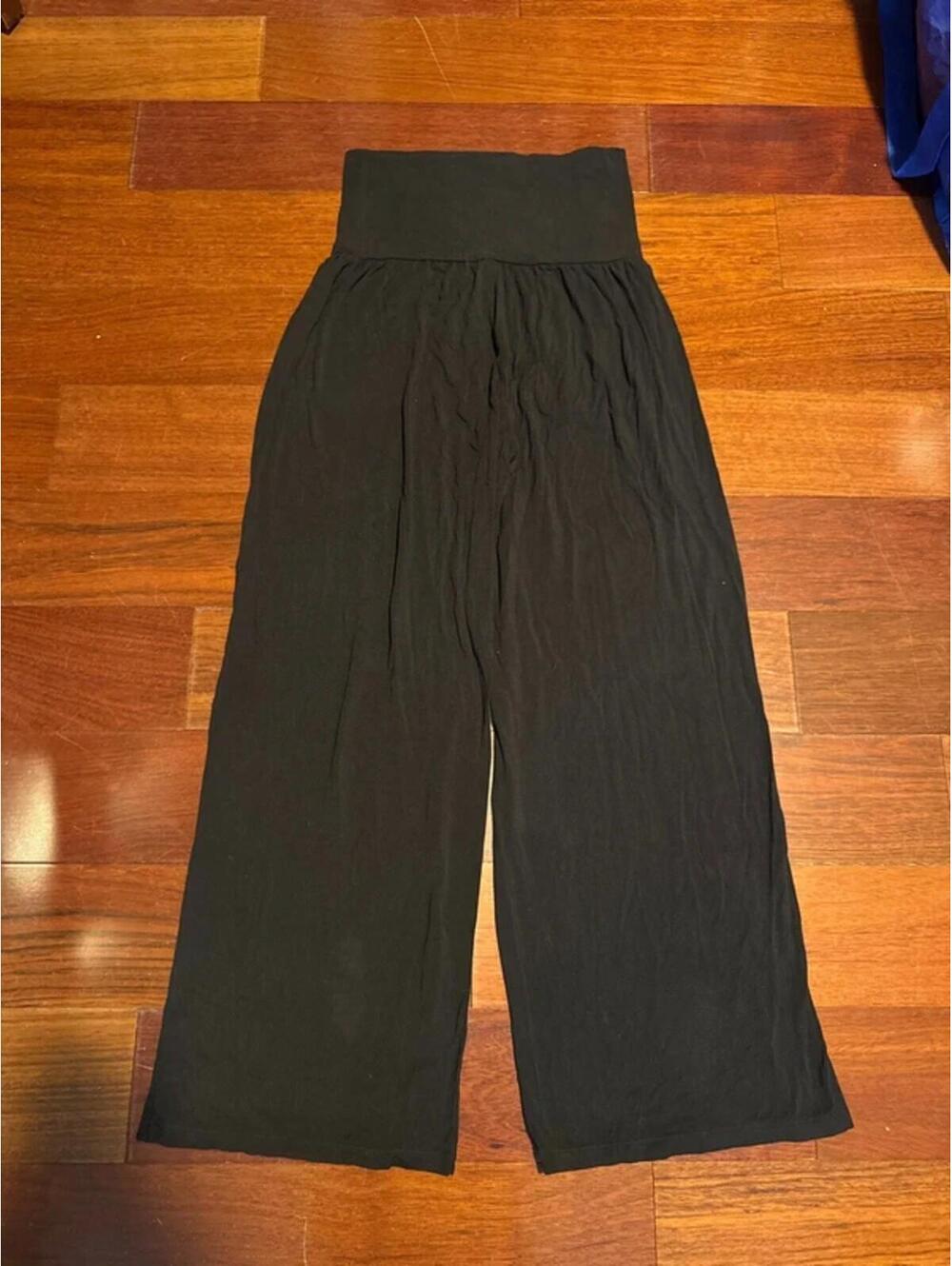Black S Wide Leg Pant